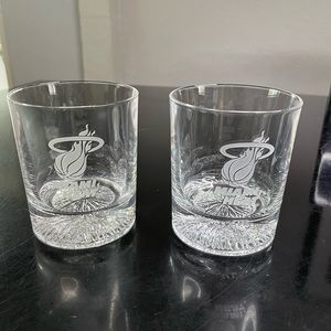 Miami Heat  Rocks Glass Set